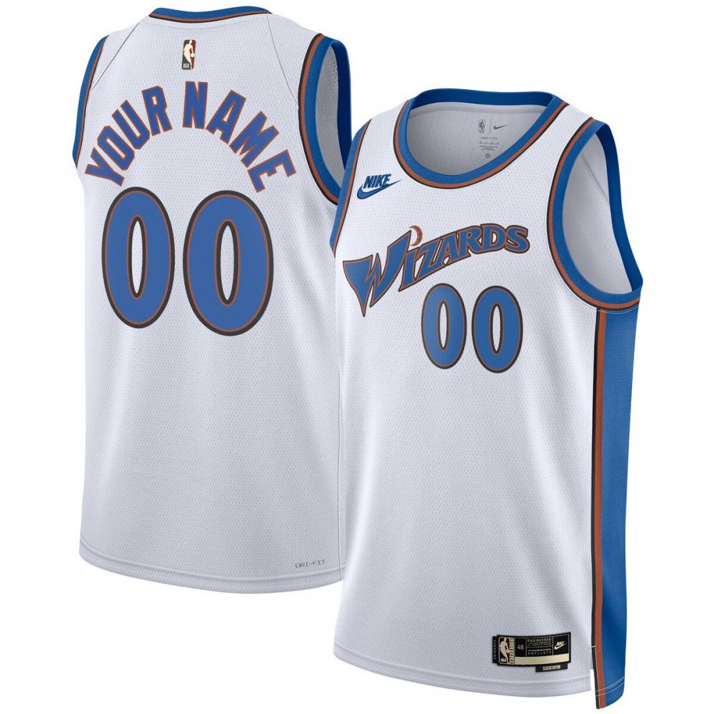Washington Wizards Unisex 2022/23 Custom Swingman Jersey - Classic Edition - White-Pro Kit Vault | Brand New 26/27 Sports Jerseys